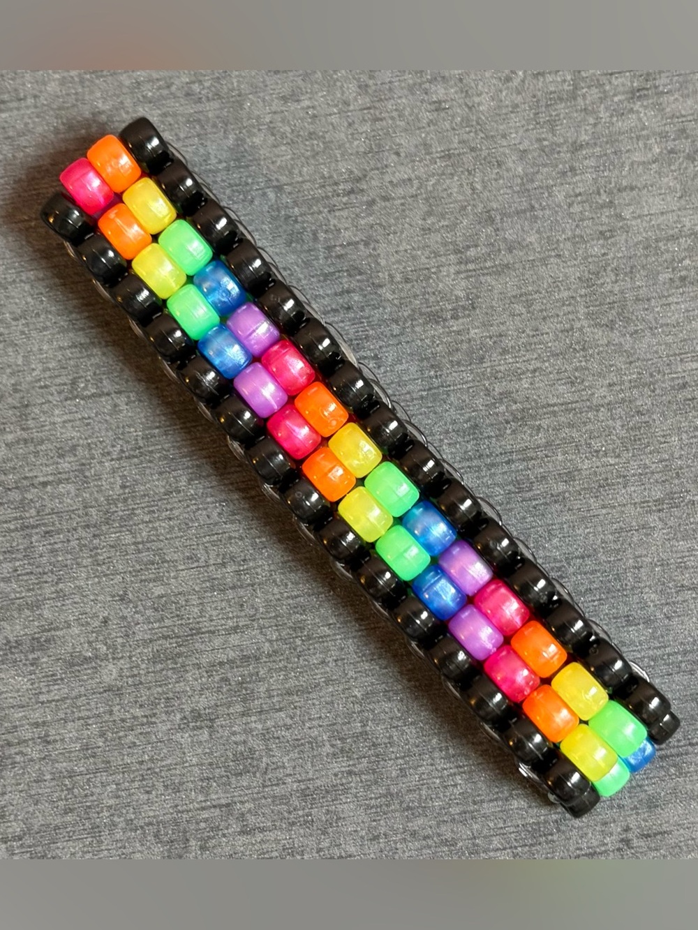 Kandi | Rainbow Ladder Cuff (4-Row)
